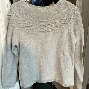 Grey pullover sweater